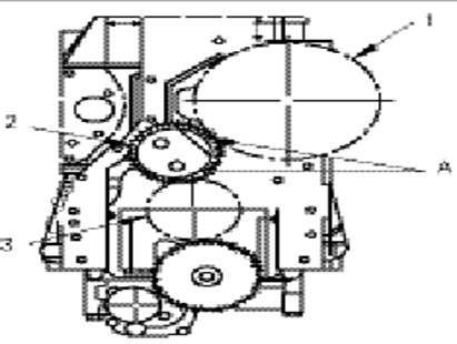 圖3 C-9型柴油機正時齒輪機構(gòu)